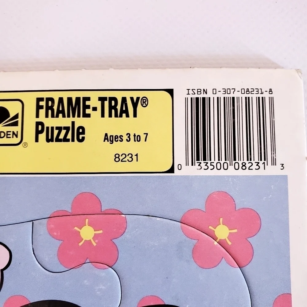 Disney Minnie Mouse Makeup Vanity Tray Puzzle 12 Piece Vintage